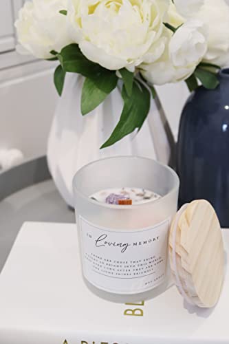 ev&co Pure Soybean Wax Scented Memorial Candle. in Loving Memory in Remembrance of Your Loved One. Sympathy
