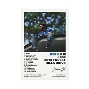 langyu j poster cole 2014 forest hills drive album cover poster canvas printed poster unframe:12x18inch(30x45cm)