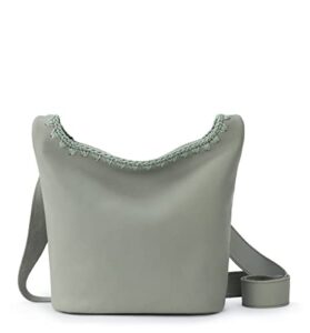 the sak asher crossbody bag in leather, large purse with single shoulder strap, meadow
