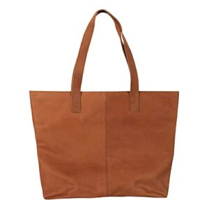 floriana genuine leather purse large leather tote bag women’s shoulder bag – cognac