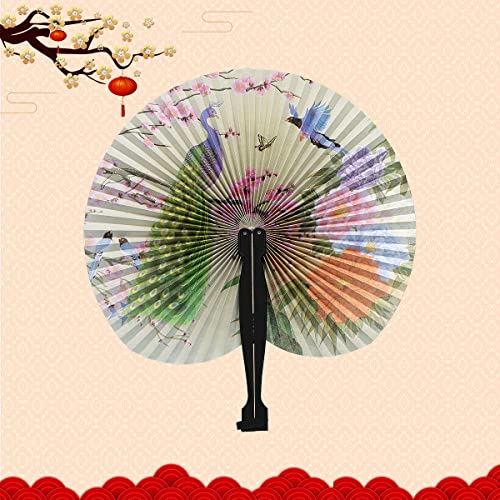 20 Pieces of Chinese Handheld Folding Paper Fan Asian Decor for Party Decoration Home Decoration,Wedding Birthday Party, Children's Gifts