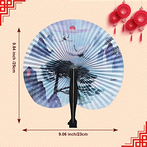 20 Pieces of Chinese Handheld Folding Paper Fan Asian Decor for Party Decoration Home Decoration,Wedding Birthday Party, Children's Gifts