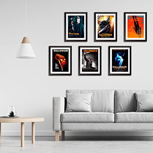 DIANYING Horror Movie Poster - Set of 6 Canvas Halloween Poster Scream Poster for Bedroom Living Room Dorm 8X10'' Unframed Halloween Kills Poster Pack Gift for Fans of Michael, 8 x 10 Inch