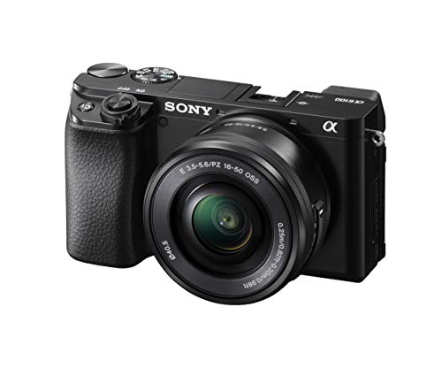 Sony Alpha A6100 Mirrorless Camera with 16-50mm Zoom Lens, Black (ILCE6100L/B)