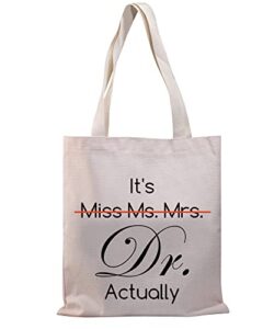 bdpwss phd graduation gift phd candidate survivor gift doctorate degree gift it’s miss mrs ms dr actually tote bag (it dr actually tg)