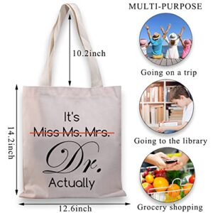 BDPWSS PHD Graduation Gift PHD Candidate Survivor Gift Doctorate Degree Gift It's Miss Mrs Ms Dr Actually Tote Bag (It Dr actually TG)