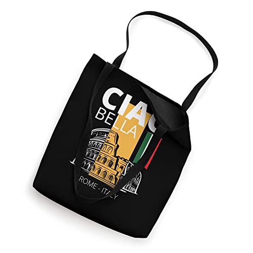 Ciao Bella Italy Rome Colosseum Italian Vintage Souvenir Tote Bag