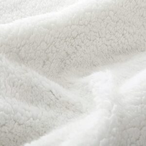 Bytide Cow Printed Soft Thick Fuzzy Faux Fur Sherpa Black White Reversible Throw Blanket Queen Size 86" x 92", Couch Bed Cover Warm Fluffy Cozy Plush Blankets Home Décor