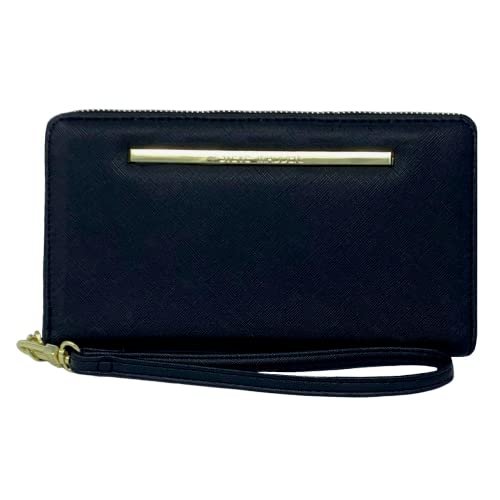 Steve Madden Zip Around Wallet Wristlet - Black