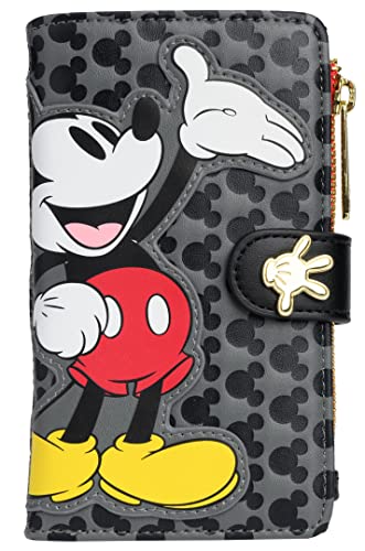 Loungefly Disney Mickey Mouse Faux Leather Wallet Snap Flap Clutch