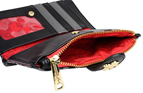 Loungefly Disney Mickey Mouse Faux Leather Wallet Snap Flap Clutch