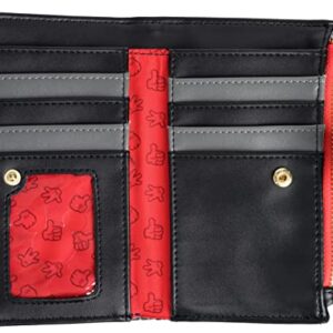 Loungefly Disney Mickey Mouse Faux Leather Wallet Snap Flap Clutch