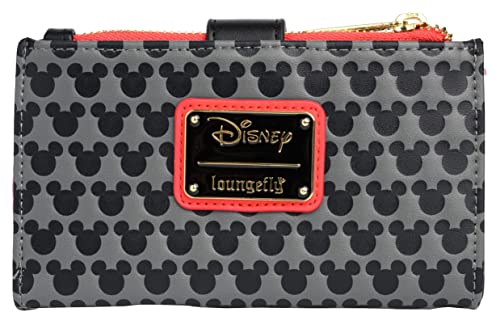 Loungefly Disney Mickey Mouse Faux Leather Wallet Snap Flap Clutch