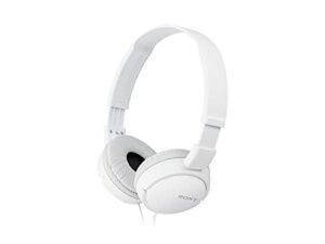 sony zx series wired on-ear headphones, white mdr-zx110