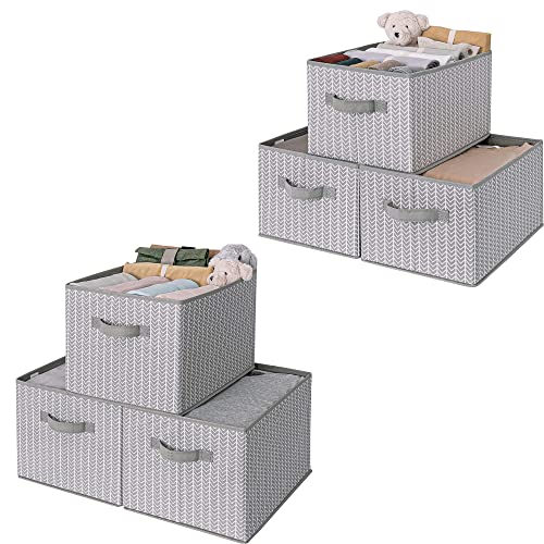 GRANNY SAYS Bundle of 3-Pack Storage Bins for Closet & 3-Pack Rectangle Lidless Storage Bins