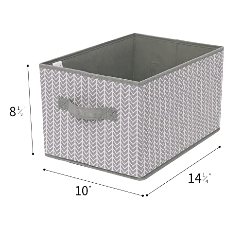 GRANNY SAYS Bundle of 3-Pack Storage Bins for Closet & 3-Pack Rectangle Lidless Storage Bins