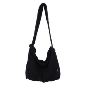tote bag aesthetic vintage grunge aesthetic tote bag purses for women hobo bag crossbody bag (black)