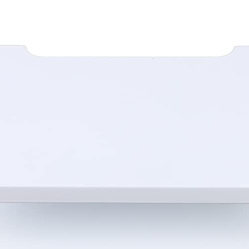 DYRABREST White Floating Shelf, Floating Night Stand Wall-Mounted TV Cabinet Shelf TV Console Router Shelf DVD Set-top Box Telephone Storage Rack Hanging Box