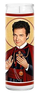 norm celebrity prayer candle – comedian funny saint candle – 8 inch glass prayer pop culture votive – 100% handmade in usa – funny celeb novelty actor tv show movie gift