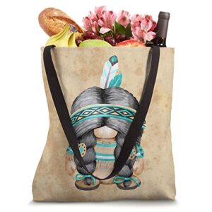 Vintage Native American Design With Tribal Decor Cute Gnome Tote Bag