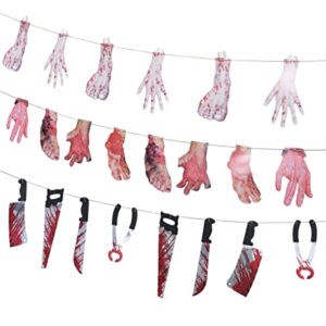 Toyvian 6 Sets Halloween Halloween body parts props scary halloween decorations Severed Feet decor Decorations Broken Body