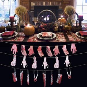 Toyvian 6 Sets Halloween Halloween body parts props scary halloween decorations Severed Feet decor Decorations Broken Body