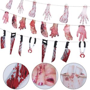 Toyvian 6 Sets Halloween Halloween body parts props scary halloween decorations Severed Feet decor Decorations Broken Body