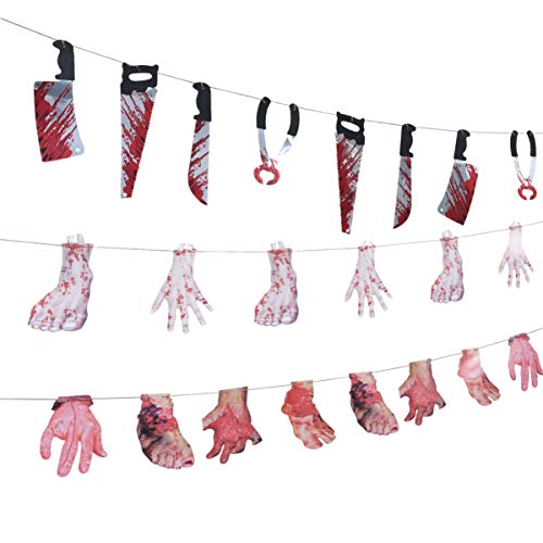 Toyvian 6 Sets Halloween Halloween body parts props scary halloween decorations Severed Feet decor Decorations Broken Body