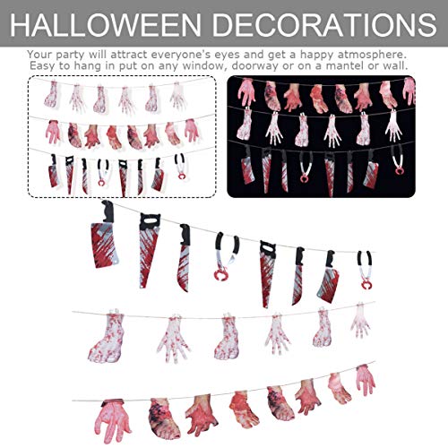 Toyvian 6 Sets Halloween Halloween body parts props scary halloween decorations Severed Feet decor Decorations Broken Body