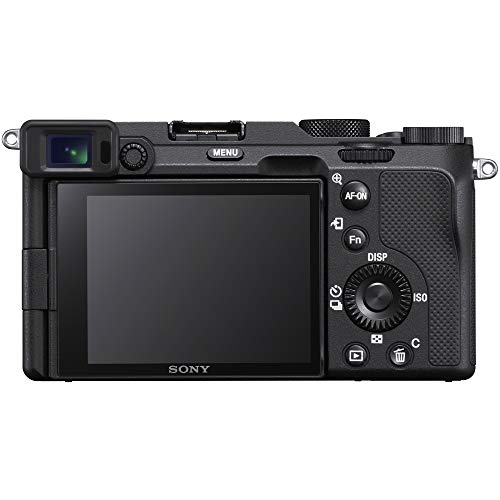 Sony a7C Mirrorless Full Frame Camera Alpha 7C Body with 28-60mm F4-5.6 Lens Kit Black ILCE7CL/B Bundle with Deco Gear Case + Extra Battery + Flash + Filters + Macro & Telephoto Lenses + Accessories