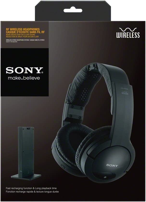 Sony MDRRF985RK Wireless RF Headphone, Black