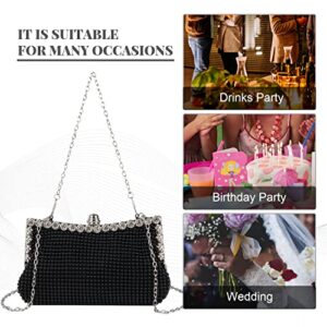 KUANG! Women’s Evening Clutch Rhinestone Purse Handbag Crystal Diamante Wedding Party Shoulder Bags