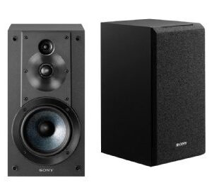 Sony SSCS8 2-Way 3-Driver Center Channel Speaker with Bookshelf Speaker System and Subwoofer Bundle (3 Items)