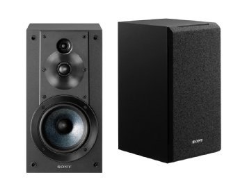 Sony SSCS8 2-Way 3-Driver Center Channel Speaker with Bookshelf Speaker System and Subwoofer Bundle (3 Items)