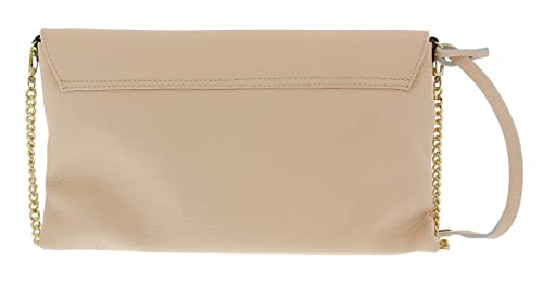 Pierre Cardin Pink Leather Small Slouchy Fashion Clutch for womens