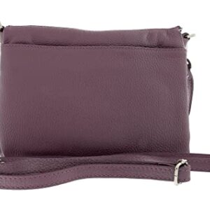 Pierre Cardin Lavender Leather Small Clutch Crossbody Bag for womens