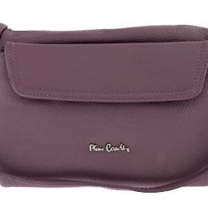 Pierre Cardin Lavender Leather Small Clutch Crossbody Bag for womens