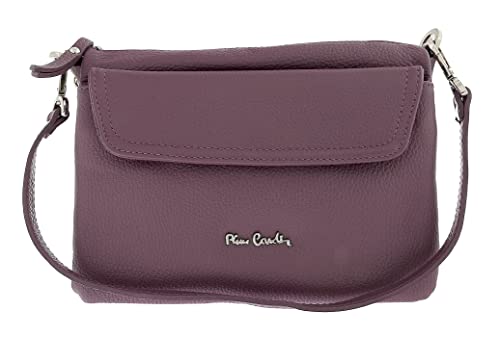 Pierre Cardin Lavender Leather Small Clutch Crossbody Bag for womens