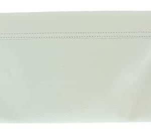 Pierre Cardin White Leather Small Slouchy Fashion Clutch for womens