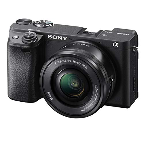 Sony Alpha a6400 Mirrorless Camera with 16-50mm and 55-210mm Lenses Bundle + Extreme Speed 64GB Memory + T-Mount 420-800mm Telephoto Zoom Lens (33 Items)