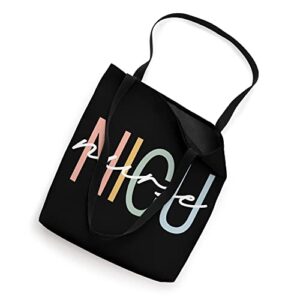 NICU Nurse ICU Neonatal Boho Rainbow Team Tiny Humans Retro Tote Bag