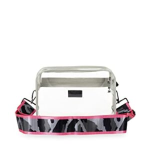 Haute Shore - Drew Clear Vinyl Crossbody w/Camo Strap