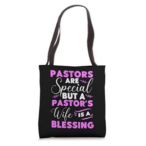 funny pastor wife appreciation preacher wife christian tote bag