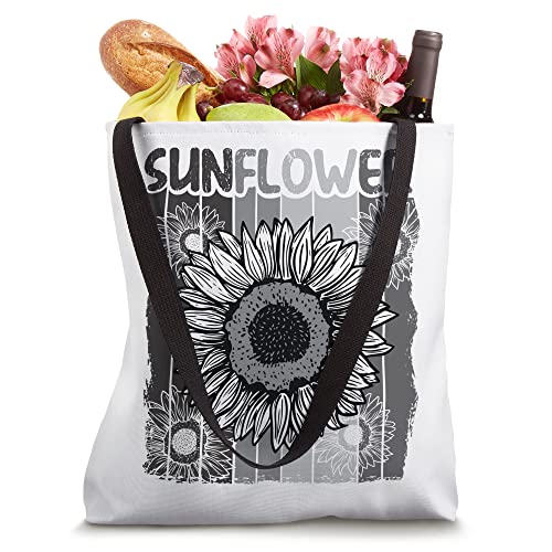 Funny Retro Sunflower For Men Women, Vintage Sunflower Tote Bag