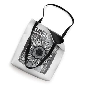 Funny Retro Sunflower For Men Women, Vintage Sunflower Tote Bag
