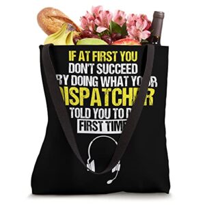 911 Dispatcher Operator American USA Flag First Responders Tote Bag