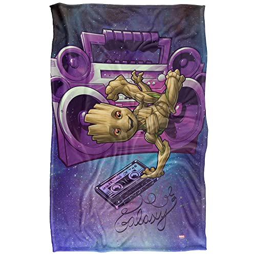 Marvel Guardians of The Galaxy Blanket, 36"x58", Mix Tape, Silky Touch Super Soft Throw Blanket