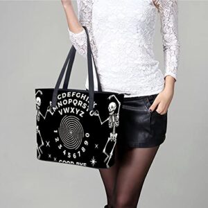 YongColer Goth Tote Bag, Witch Big Purse Shoulder Handbag for Women, Gothic Black Design 1