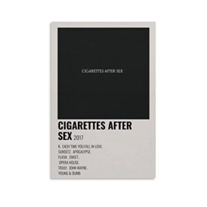 xiaomb cigarettes after sex music poster for bedroom aesthetic wall decor canvas wall art gift 12x18inch(30x45cm)