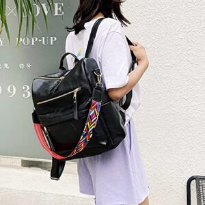 Capacity Ethnic Large Backpack Backpack Soft Retro Style Women's Embroidered Backpacks Big Backpack for Women, 220622dzqV2AWz0PS, 32*14*35, Black